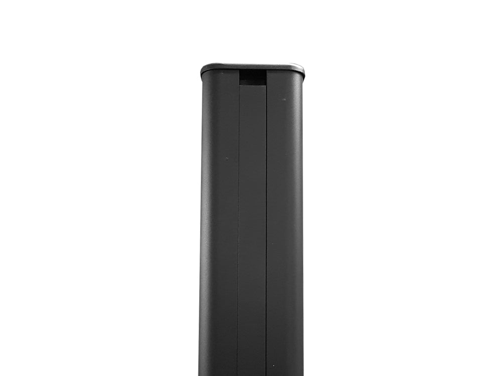 KAHRS WPC Zaunpfostenset 80x80 mm – Alu, 1,85 m Länge, inklusive Kappe und 3 Abdeckleisten
