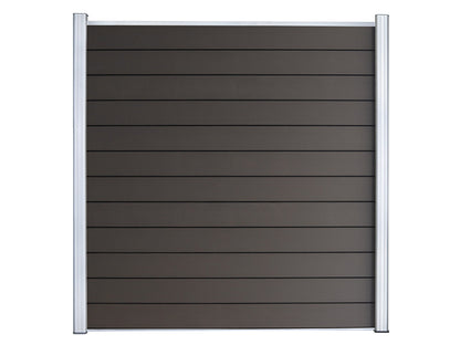 KAHRS WPC Sichtschutzzaun Gartenzaun Lübeck 180x180 cm - verschiedene Farben (Silber)