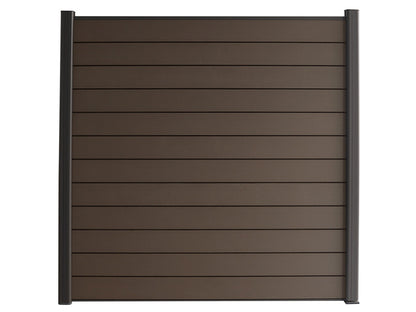 KAHRS WPC Sichtschutzzaun Gartenzaun Lübeck 180x180 cm - verschiedene Farben (Anthrazit)