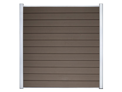KAHRS WPC Sichtschutzzaun Gartenzaun Lübeck 180x180 cm - verschiedene Farben (Silber)