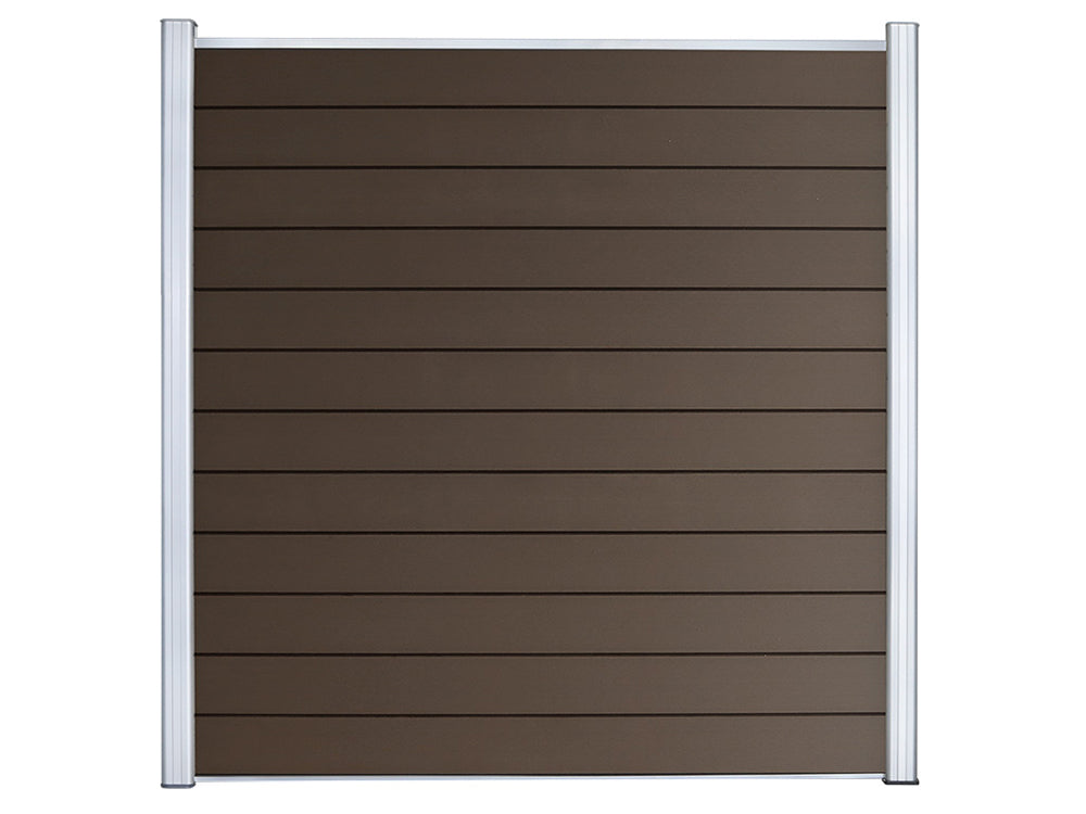 KAHRS WPC Sichtschutzzaun Gartenzaun Lübeck 180x180 cm - verschiedene Farben (Silber)