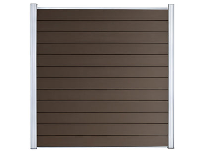 KAHRS WPC Sichtschutzzaun Gartenzaun Lübeck 180x180 cm - verschiedene Farben (Silber)