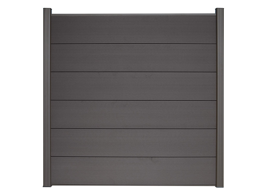 KAHRS WPC Sichtschutzzaun Gartenzaun Lübeck XL 180x180 cm - verschiedene Farben (Anthrazit)