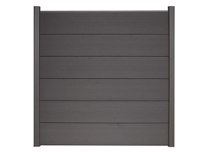 KAHRS WPC Sichtschutzzaun Gartenzaun Lübeck XL 180x180 cm - verschiedene Farben (Anthrazit)