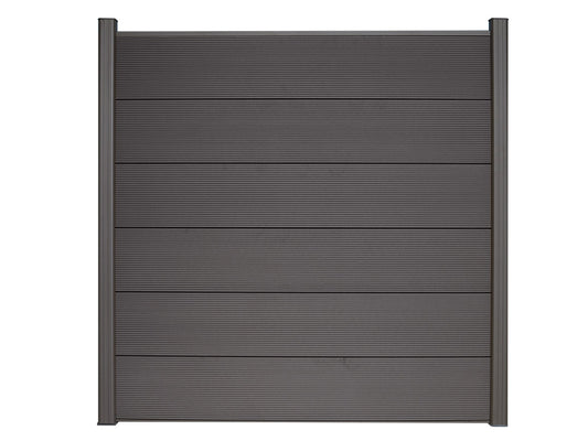 KAHRS WPC Sichtschutzzaun Gartenzaun Lübeck XL 180x180 cm - verschiedene Farben (Anthrazit)