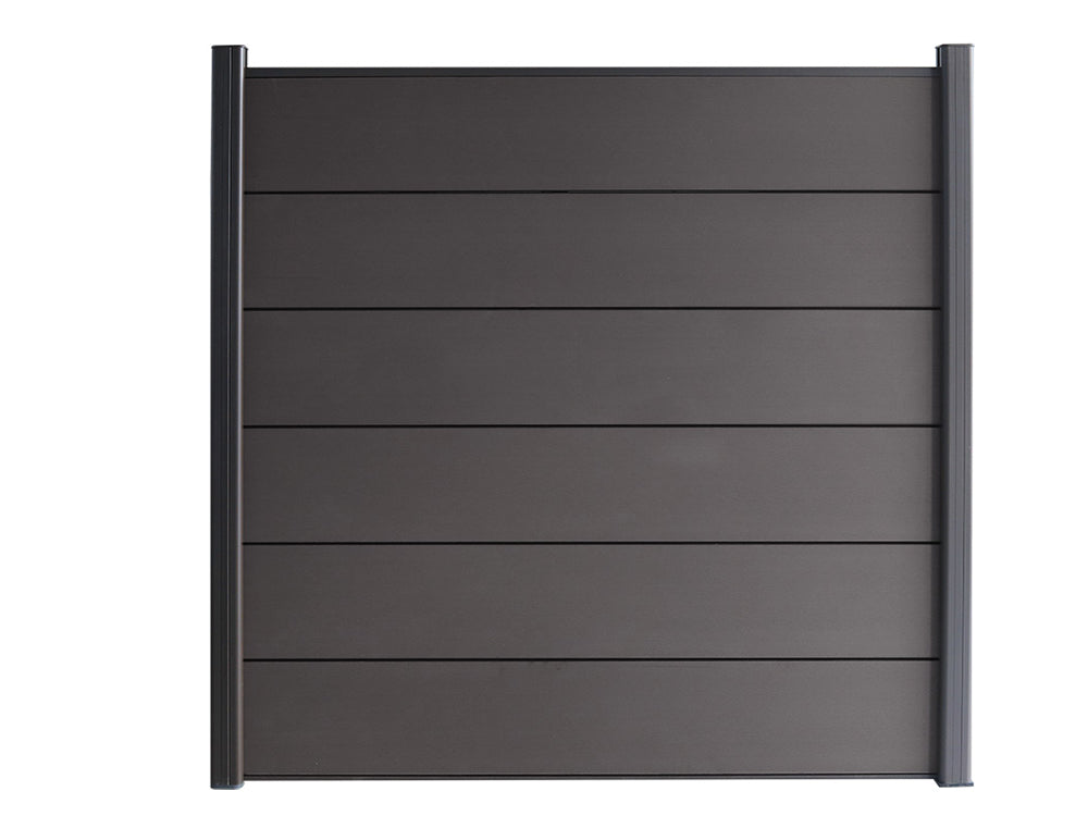 KAHRS WPC Sichtschutzzaun Gartenzaun Lübeck XL 180x180 cm - verschiedene Farben (Anthrazit)