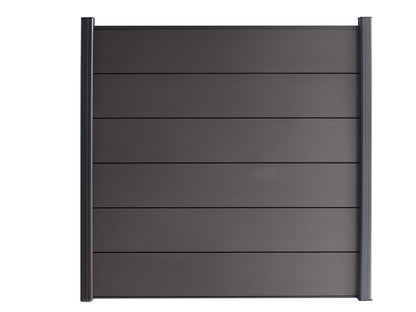KAHRS WPC Sichtschutzzaun Gartenzaun Lübeck XL 180x180 cm - verschiedene Farben (Anthrazit)