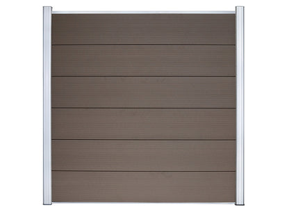 KAHRS WPC Sichtschutzzaun Gartenzaun Lübeck XL 180x180 cm - verschiedene Farben (Silber)