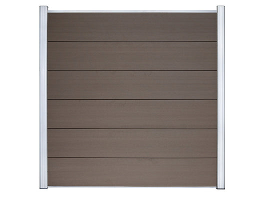 KAHRS WPC Sichtschutzzaun Gartenzaun Lübeck XL 180x180 cm - verschiedene Farben (Silber)