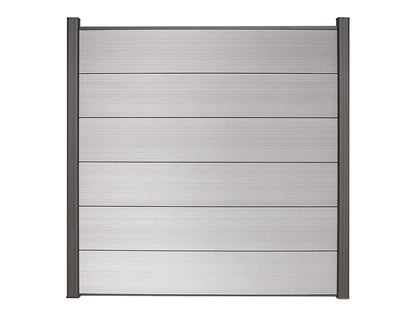 KAHRS WPC Sichtschutzzaun Gartenzaun Lübeck XL 180x180 cm - verschiedene Farben (Anthrazit)