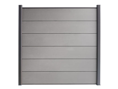 KAHRS WPC Sichtschutzzaun Gartenzaun Lübeck XL 180x180 cm - verschiedene Farben (Anthrazit)