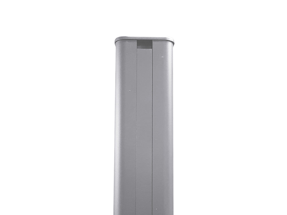 KAHRS WPC Zaunpfostenset 80x80 mm – Alu, 1,85 m Länge, inklusive Kappe und 3 Abdeckleisten