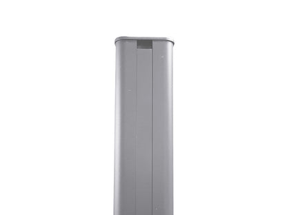 KAHRS WPC Zaunpfostenset 80x80 mm – Alu, 1,85 m Länge, inklusive Kappe und 3 Abdeckleisten