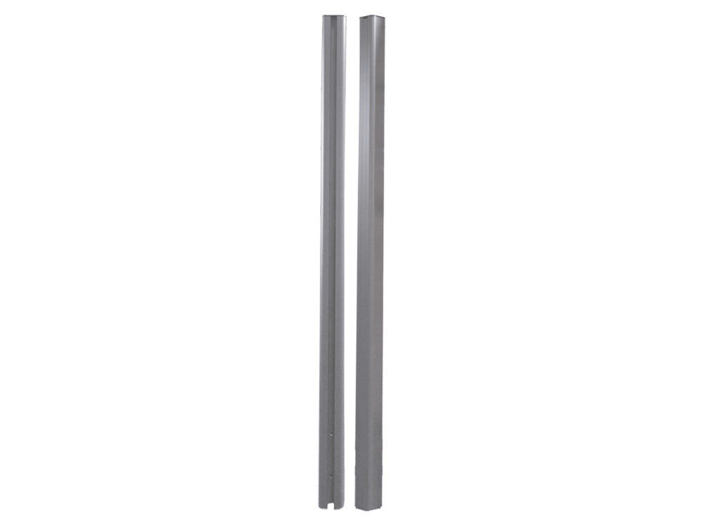 KAHRS WPC Zaunpfostenset 80x80 mm – Alu, 1,85 m Länge, inklusive Kappe und 3 Abdeckleisten