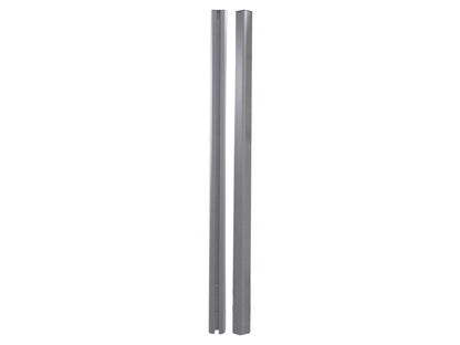 KAHRS WPC Zaunpfostenset 80x80 mm – Alu, 1,85 m Länge, inklusive Kappe und 3 Abdeckleisten