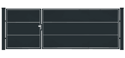 Gartentor - 2‑flügelig A-Symmetrisch - WALL Solid