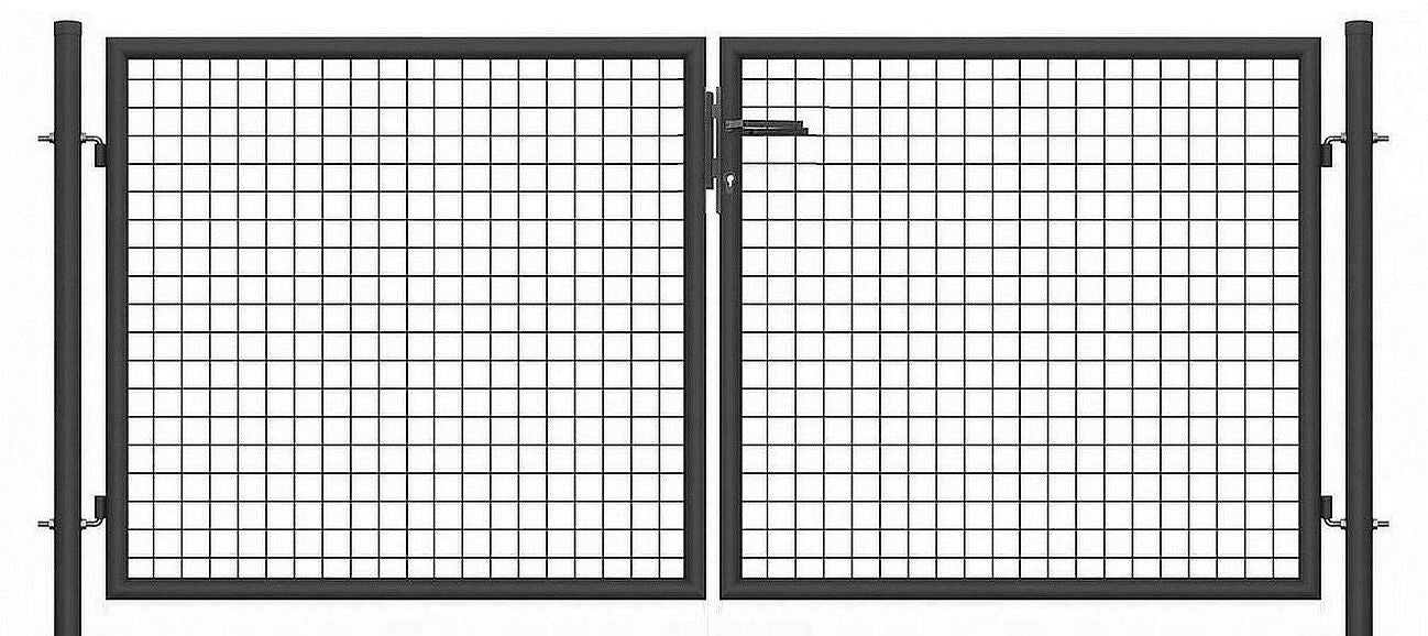 Gartentor Metall - 2‑flügelig - Doppelstab 6/5/6 SX