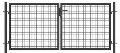 Gartentor Metall - 2‑flügelig - Doppelstab 6/5/6 SX