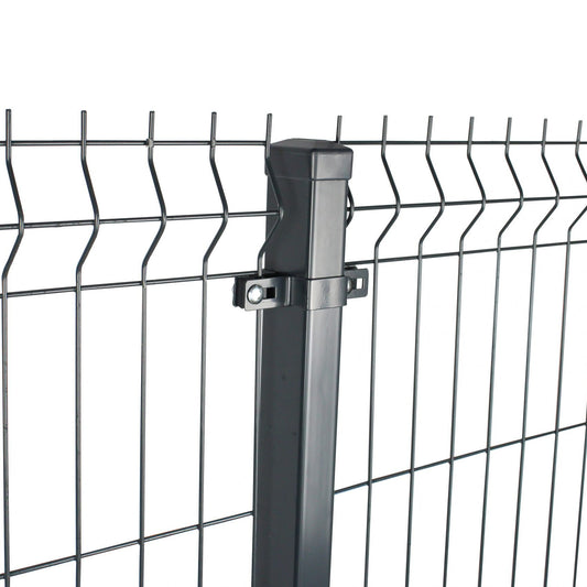 Einstabmattenzaun 4mm - Komplettset - mit Zaunpfosten und Schellen