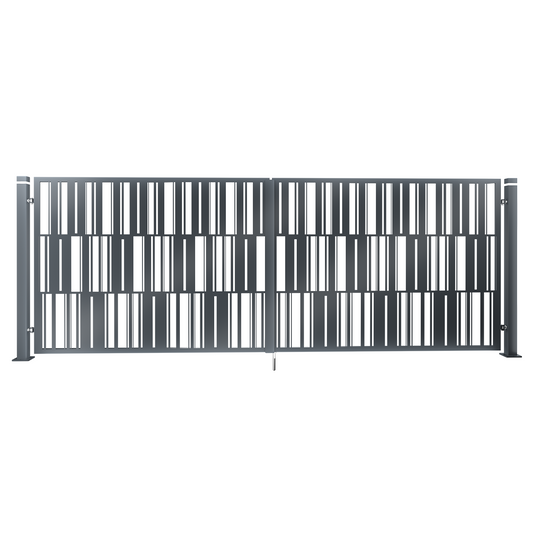 Gartentor Metall - 2‑flügelig - MODERN