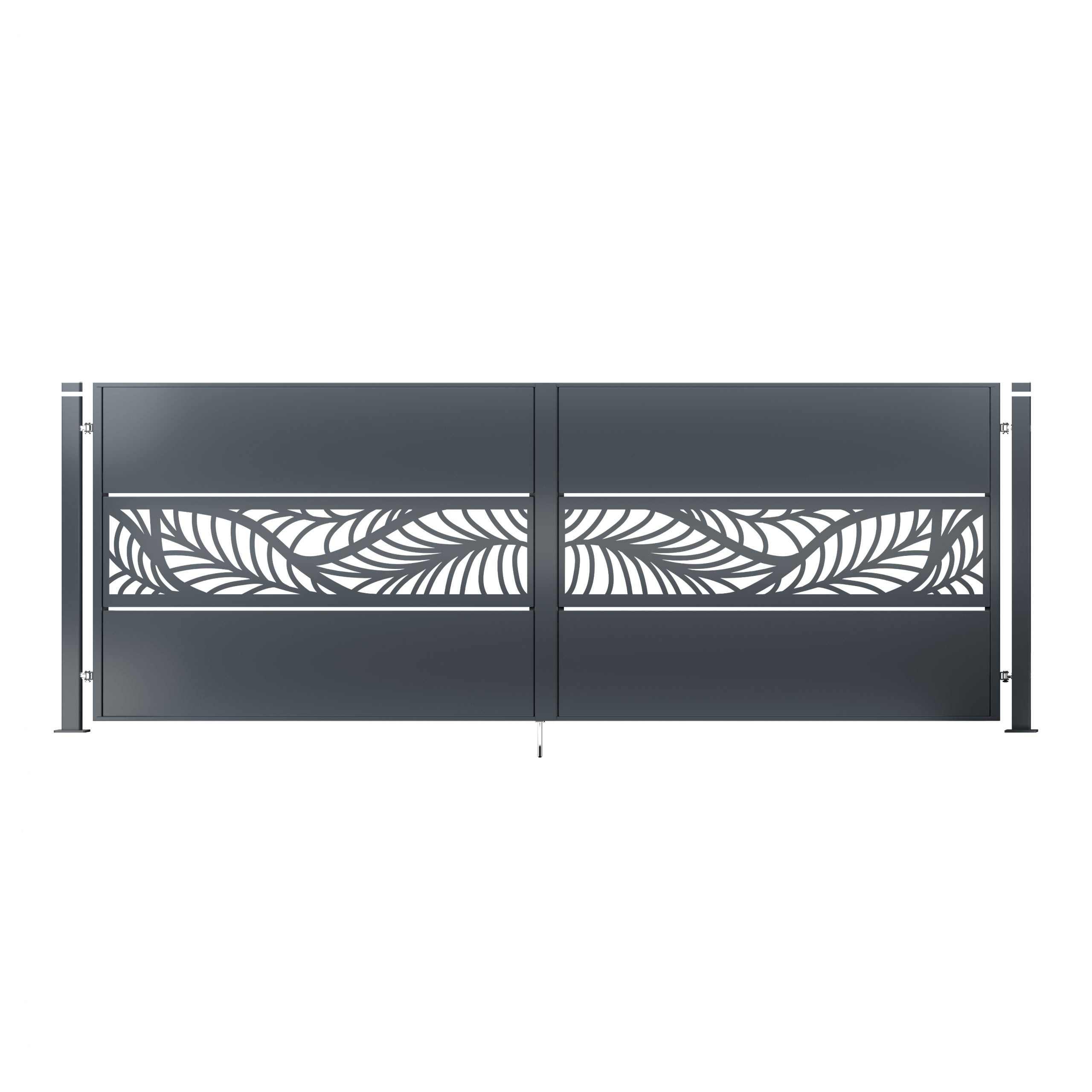Gartentor Metall - 2‑flügelig - WALL MODERN
