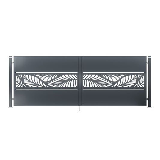 Gartentor Metall - 2‑flügelig - WALL MODERN