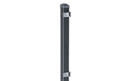 Zaunpfosten 60x40mm - verschiedene Farben - Klemmplättchen