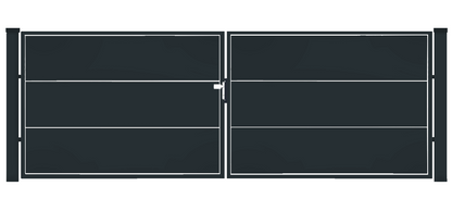 Gartentor Metall - 2‑flügelig - WALL SOLID