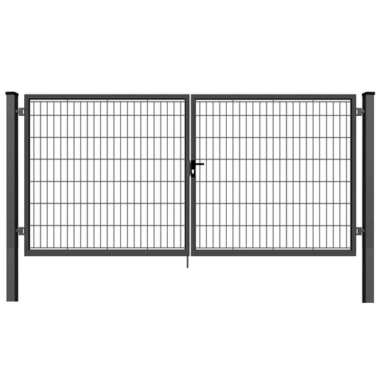 Gartentor Metall - 2‑flügelig - Doppelstab 6/5/6