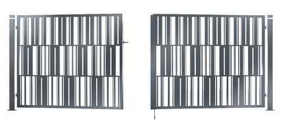 Gartentor Metall - 2‑flügelig - MODERN